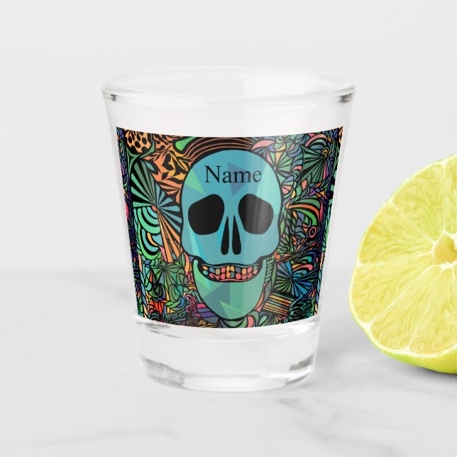 Vaso De Chupito Halloween Hippie Skull Thunder_Cove (Anverso)