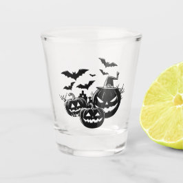 Vaso De Chupito Halloween in black and white