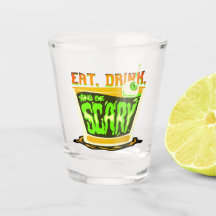 Halloween Pun Come bebida y da miedo