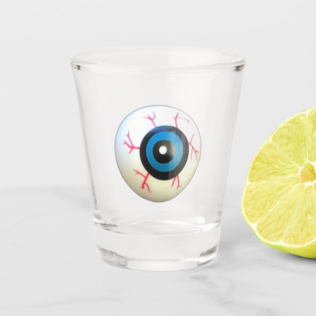 Vaso De Chupito Halloween Scary Ghoul Bloodshot Eyeball Shot glass (Anverso)