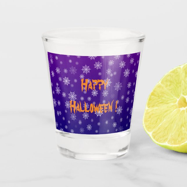 Vaso De Chupito Halloween Spider Web (Anverso)