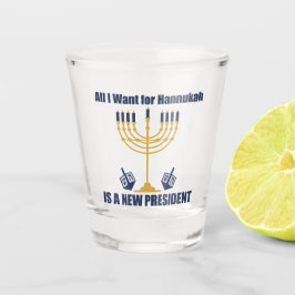 Vaso De Chupito Hanukkah político judío anti Trump
