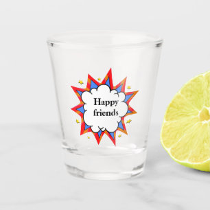 Vaso De Chupito Happy friends comic