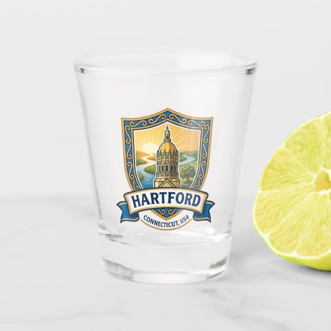Vaso De Chupito Hartford EE. UU. (Anverso)