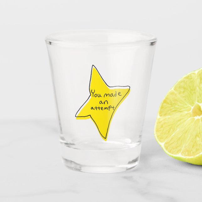 Vaso De Chupito Has Intentado. Estrella Amarilla (Anverso)