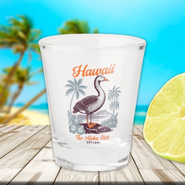 Vaso De Chupito Hawaii Aloha State Goose Souvenir   (Subido por el creador)