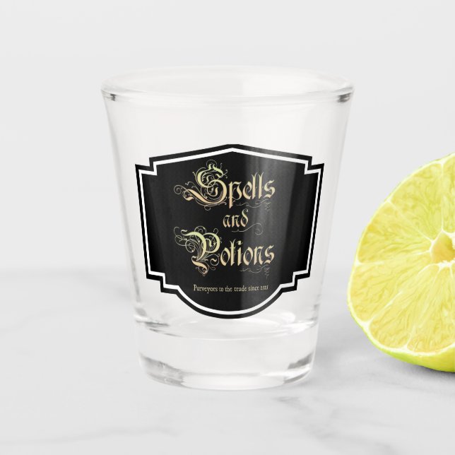 Vaso De Chupito Hechizos y Pociones (Anverso)