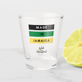 Vaso De Chupito Hecho en Jamaica con vidrio caliente