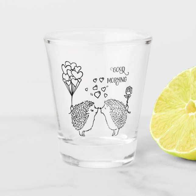 Vaso De Chupito hedgehog Vidrio Shot (Anverso)