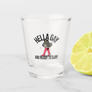 Vaso De Chupito Hella Gay y listo para paralizar divertida LGBTQ