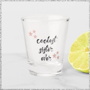 Vaso De Chupito Hermana negra y rosa más fría de todos los tiempos