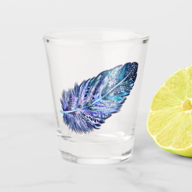 Vaso De Chupito Hermosa Feather (Anverso)
