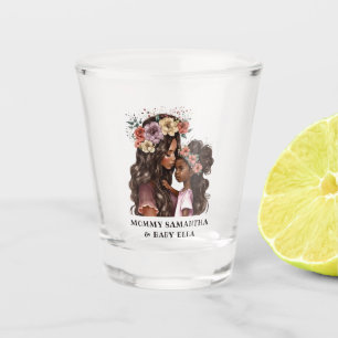 Vaso De Chupito Hermosa madre y hija negras (2)