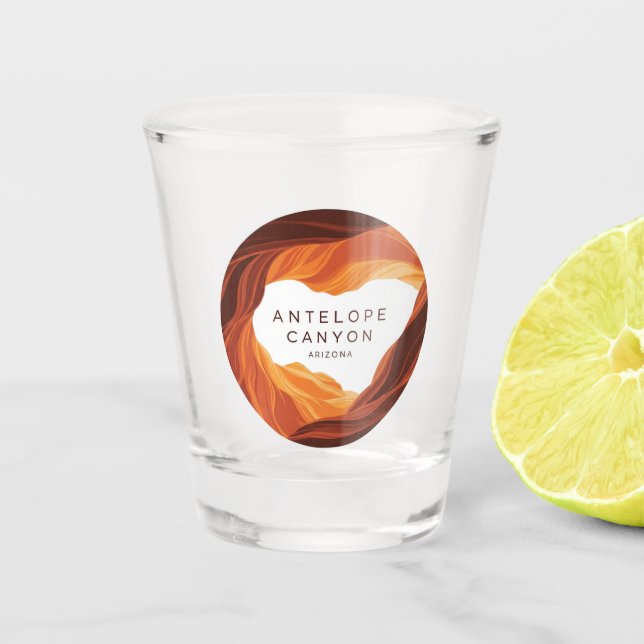 Vaso De Chupito Hermosa nación Antelope Cañón Navajo (Anverso)