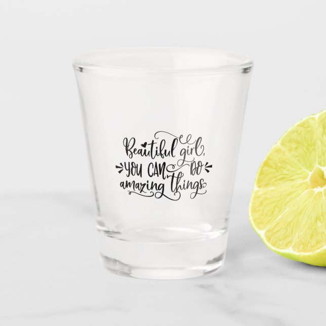 Vaso De Chupito Hermoso Chica que puedes hacer asombroso viaje Chi (Anverso)