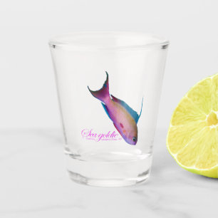 Vaso De Chupito Hermoso colorido nupcial para la dorada del mar