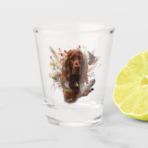 Vaso De Chupito Hermoso Red Setter Irlandés