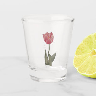 Vaso De Chupito Hermoso Tulipán,
