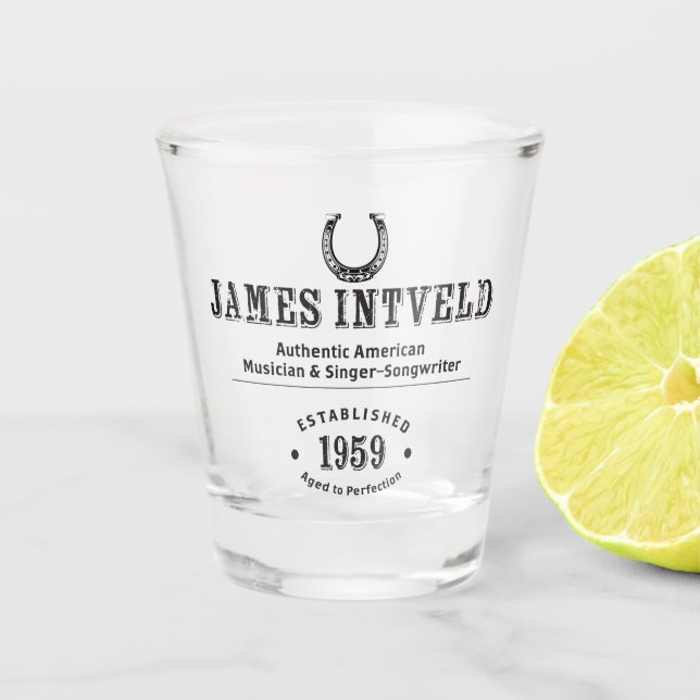 Vaso de chupito herradura de James Intveld (Anverso)