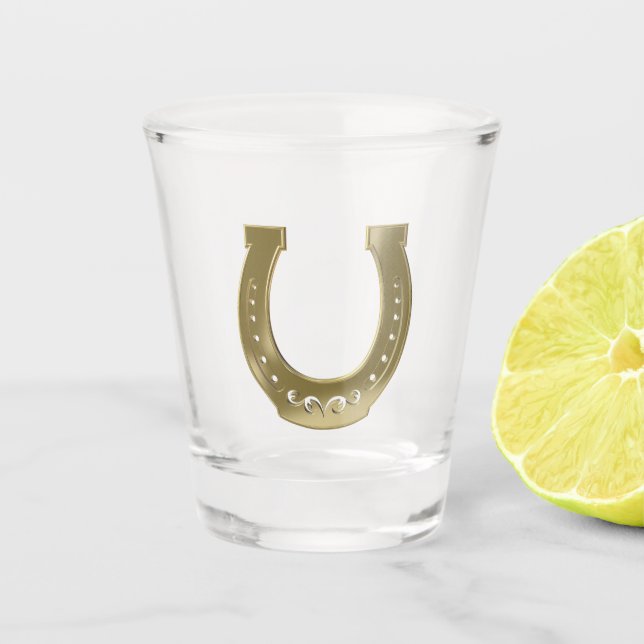 Vaso De Chupito Herradura dorada (Anverso)