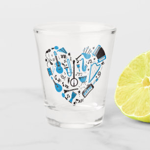 Vaso De Chupito Herramienta para el corazón de instrumentos musica