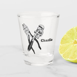 Vaso De Chupito HERRAMIENTAS de nombres personalizados