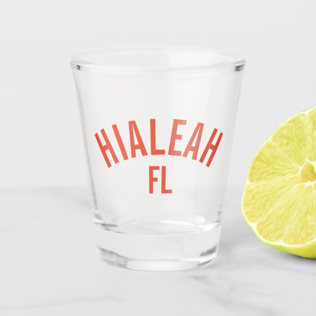 Vaso De Chupito Hialeah, Florida (Anverso)