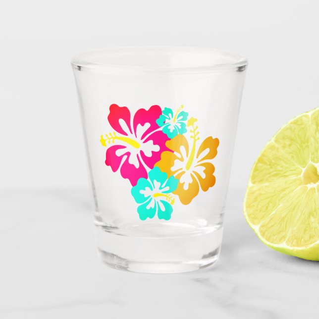 Vaso De Chupito Hibiscus Flower (Anverso)