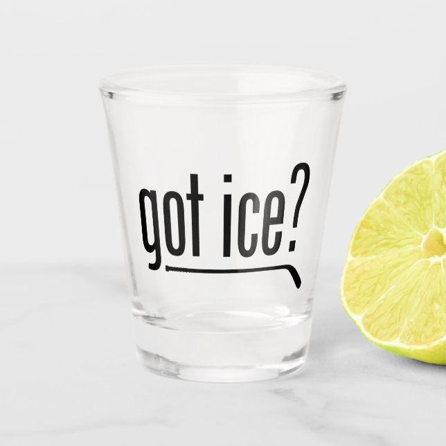 Vaso De Chupito ¿hielo conseguido? (hockey) (Anverso)