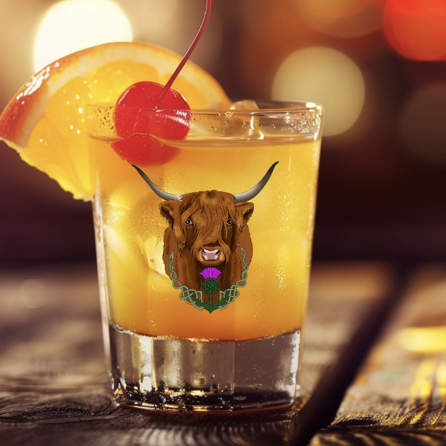 Vaso De Chupito Highland Scottish Purple Celtic Knot Work (Subido por el creador)