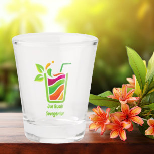 Vaso De Chupito Hijau Warna-Warni Jus Buah Disparó Gafas