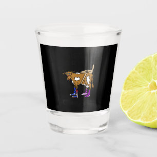 Vaso De Chupito Hillbilly Motorcycle Funny Cow Gift Para Bicicleta
