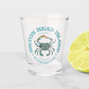 Vaso De Chupito Hilton Head (cangrejo azul)