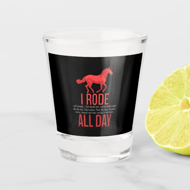 Vaso De Chupito Hípica - Regalo de equitación (Anverso)