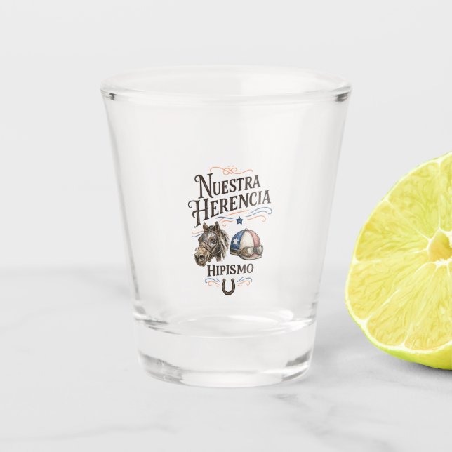 Vaso De Chupito Hipismo Puerto Rico (Anverso)
