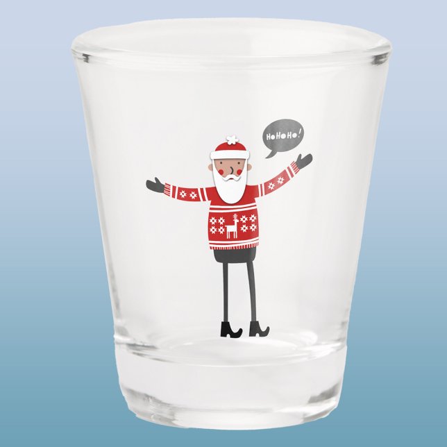 Vaso De Chupito Hipster Santa (Hipster Santa in Skinny Jeans fun Christmas shot glass)