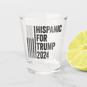 Vaso De Chupito Hispano Por La Bandera Patriótica Estadounidense D