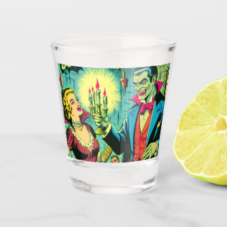Vaso De Chupito Historietas de terror de vampiros vintage