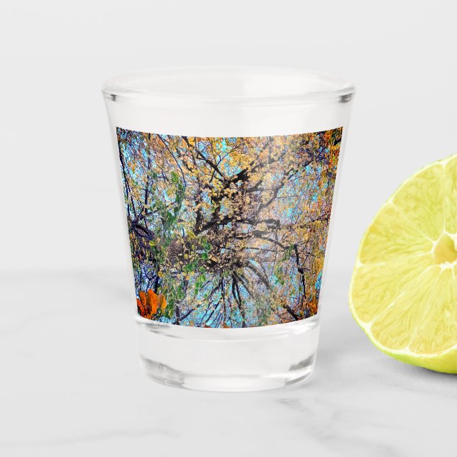 Vaso De Chupito Hojas especuladas (Anverso)