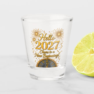 Vaso De Chupito Hola 2027 – Salud por un Nuevo Comienzo