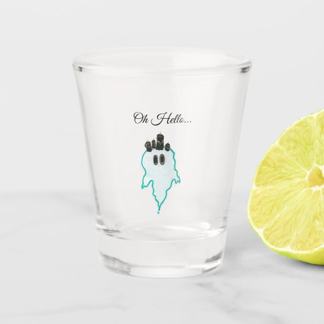 Vaso De Chupito Hola... ¡El Ghost De Velas Amigables!