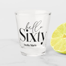 Vaso De Chupito Hola sesenta modernos minimalista elegante cumplea