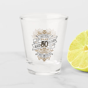 Vaso De Chupito Hombres divertidos Whiskey 50 cumpleaños