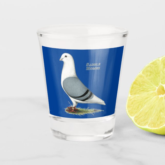Vaso De Chupito Homer Blue Saddle (Anverso)