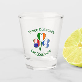 Vaso De Chupito Hondúras Irlanda EE. UU. Trébol Bandera Personaliz