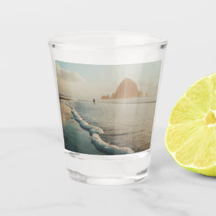 Vaso De Chupito Hora de oro en la playa de Cannon