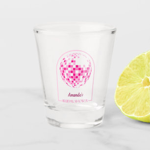 Vaso De Chupito Hot Pink Disco Boogie Bridal Shower
