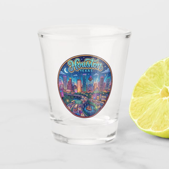 Vaso De Chupito Houston EE. UU. (Anverso)