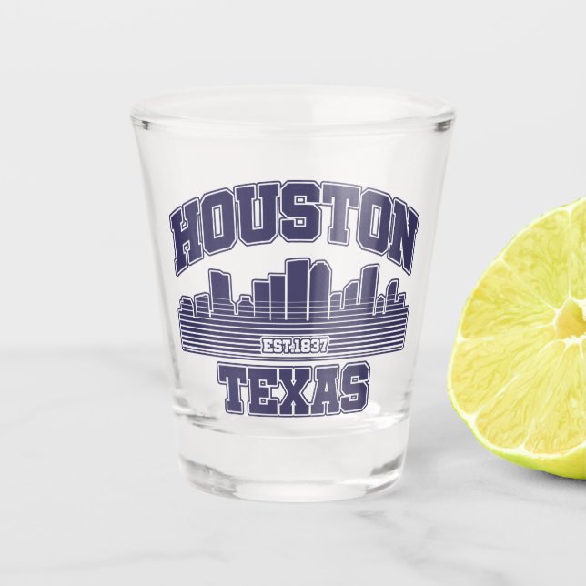 Vaso De Chupito Houston, Texas (Anverso)