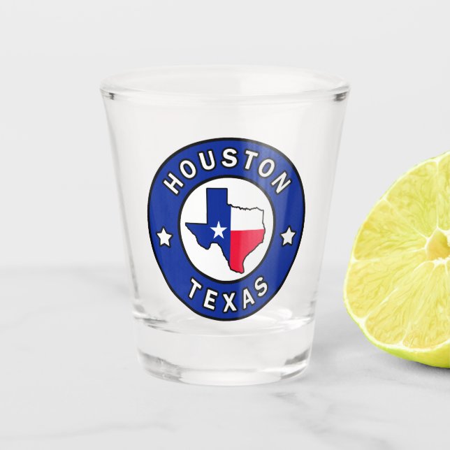 Vaso De Chupito Houston Texas (Anverso)